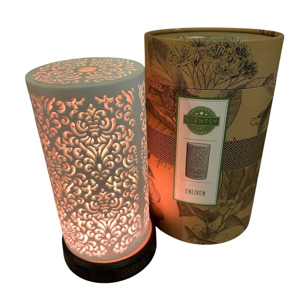 SCENTSY Enliven Diffuser Shade White Shade Only Original Round Box SHADE ONLY